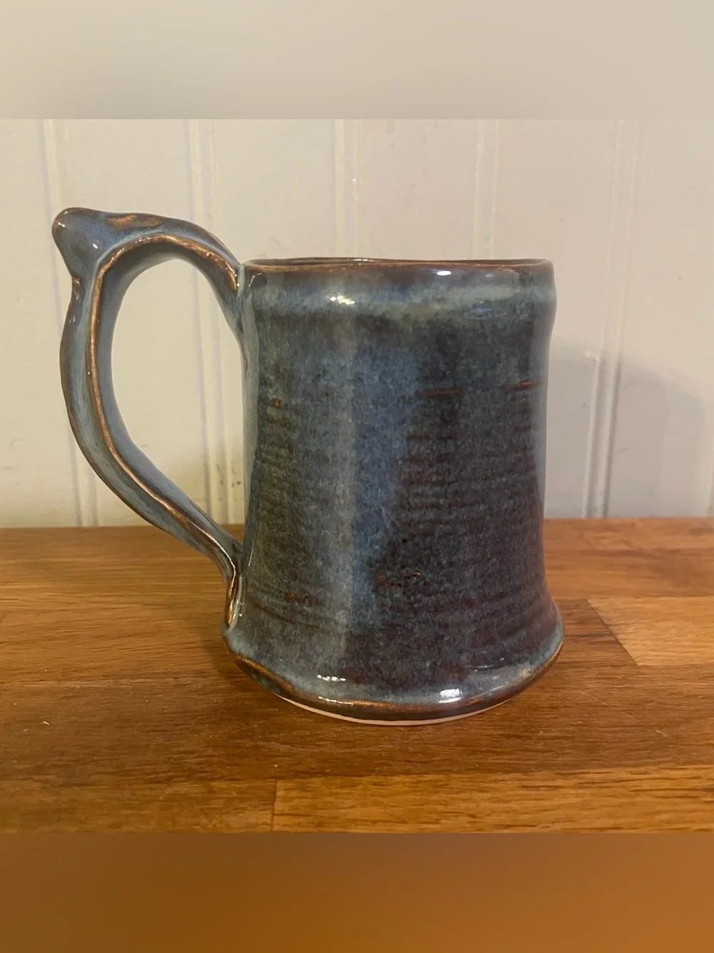 Studio Art Pottery Glazed Mug with Pawprint Maker’s Mark